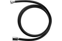 Шланг для душа черный глянцевый