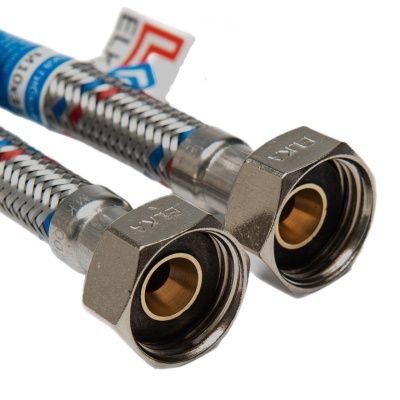 Гибкая подводка  для воды ELKA серия ЛЮКС, ВР/ВР 1/2"-1/2"