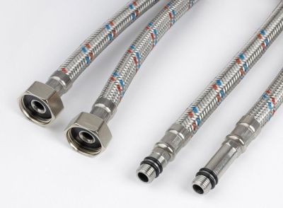 Гибкая подводка  для смесителя ELKA серия ПРОФИ, ВР/НР 1/2"-М10-18/35мм (пара)