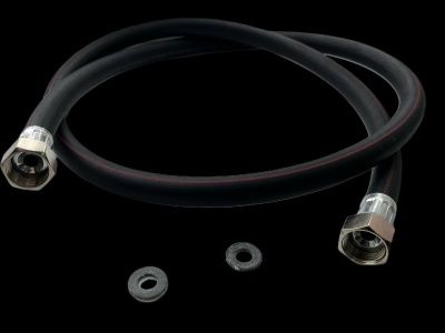 Подводка для газа ELKA серия Rubber, резина ГОСТ, тип 1-9,0, 1/2", ВР-ВР