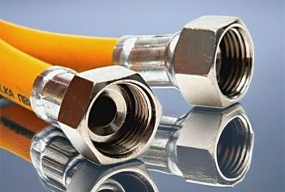 Подводка гибкая для газа ELKA, ПВХ с полиэфирной нитью 8,5*13 мм, 1/2"-1/2", ВР/ВР, производство