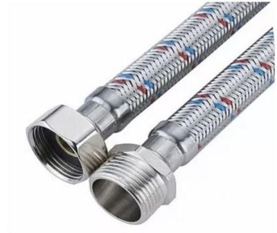 Гибкая подводка  для воды SLAVA серия ПРОФИ, ВР/НР 1/2"-1/2"