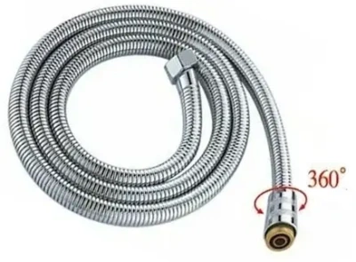 Шланг для душа растяжной 150-170 см с системой anti-Twist 360°, ¢14мм двойной замок, гайки латунь